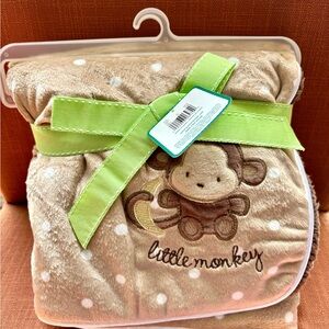Little Monkey Baby Blanket